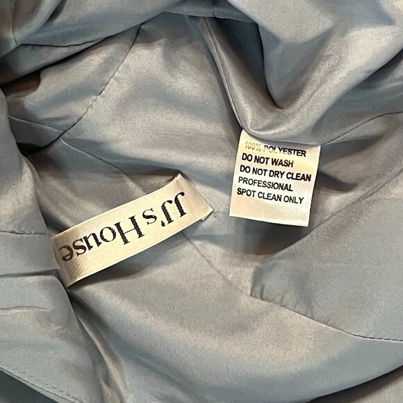 JJ's House Dusty Blue Lined Sleeveless Bridesmaid/Prom Sash Gown, Size 2 - Picture 10 of 11